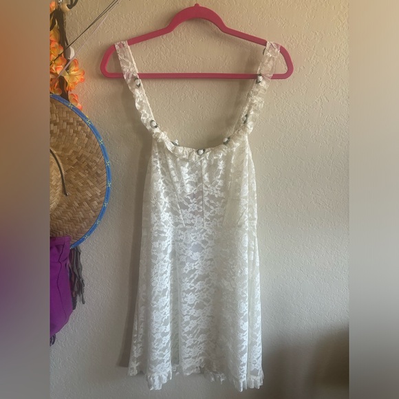 NWT For Love and Lemons White Lace Dress